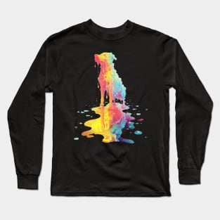 Dripping Color Hound Long Sleeve T-Shirt